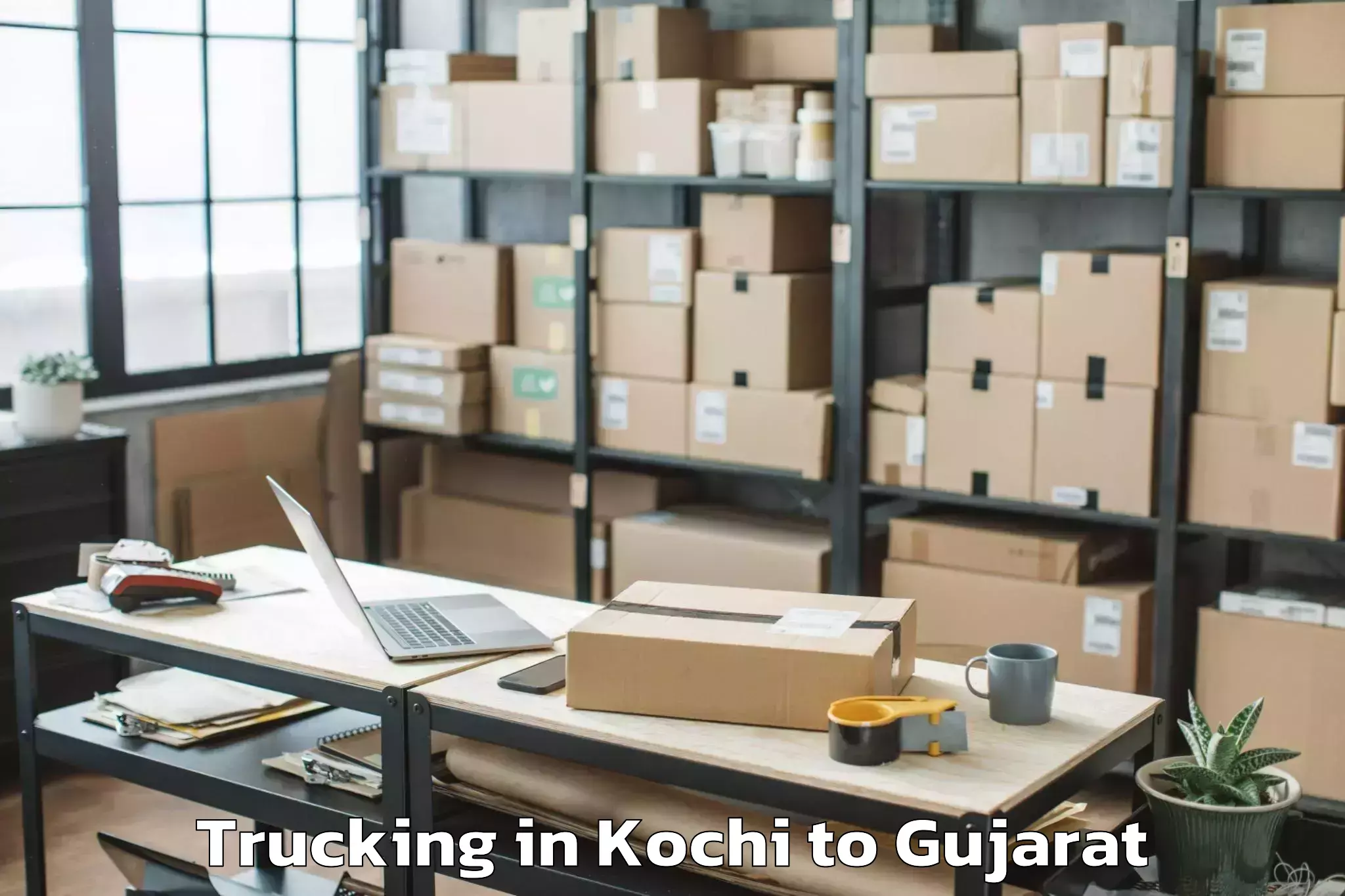 Book Kochi to Himmatnagar Trucking Online